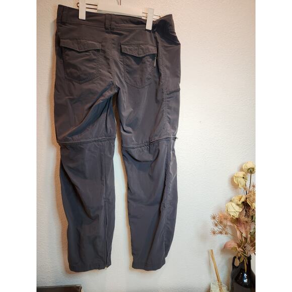 ExOfficio Insect Shield Zip Off Hiking Pants‎ Women’s 8 Gray Convertible Outdoor - Picture 2 of 10